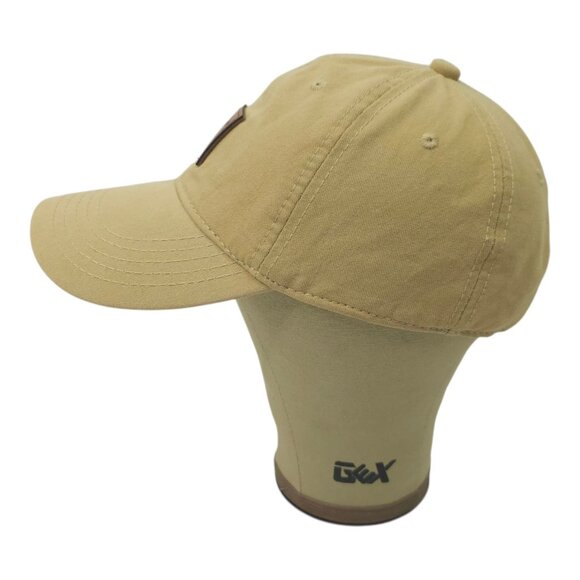 Carhartt Strapback OSFA Cap Hat Trucker Baseball Logo Patch Washed Canvas Tan - Picture 9 of 14